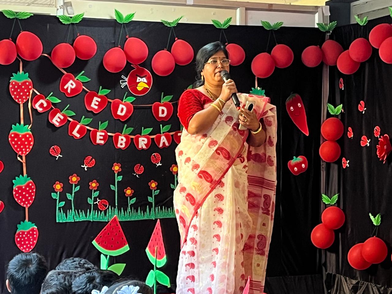 Red Day Celebration at Newton English Medium School
